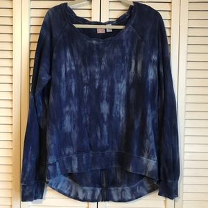 *Donating 3/11* Blue, Tie-Dyed Pullover